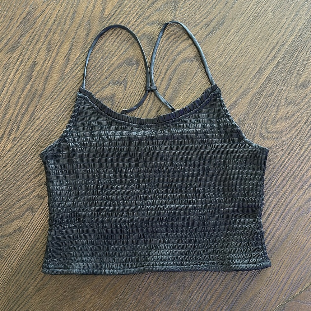 Free People Black Crop Top size Medium